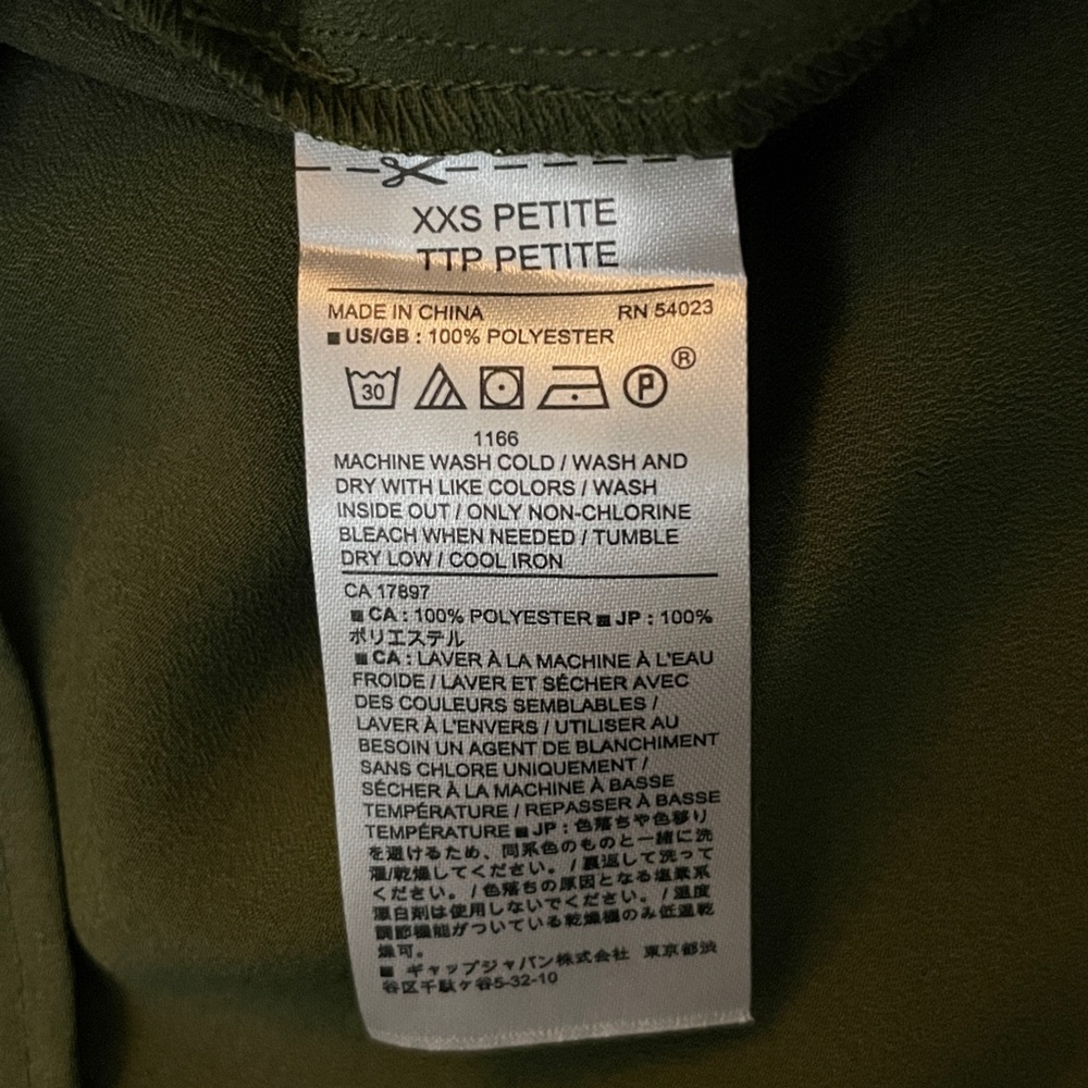 NWT Banana Republic Womens High-Neck Sleeveless Top in dark olive color - Picture 7 of 11